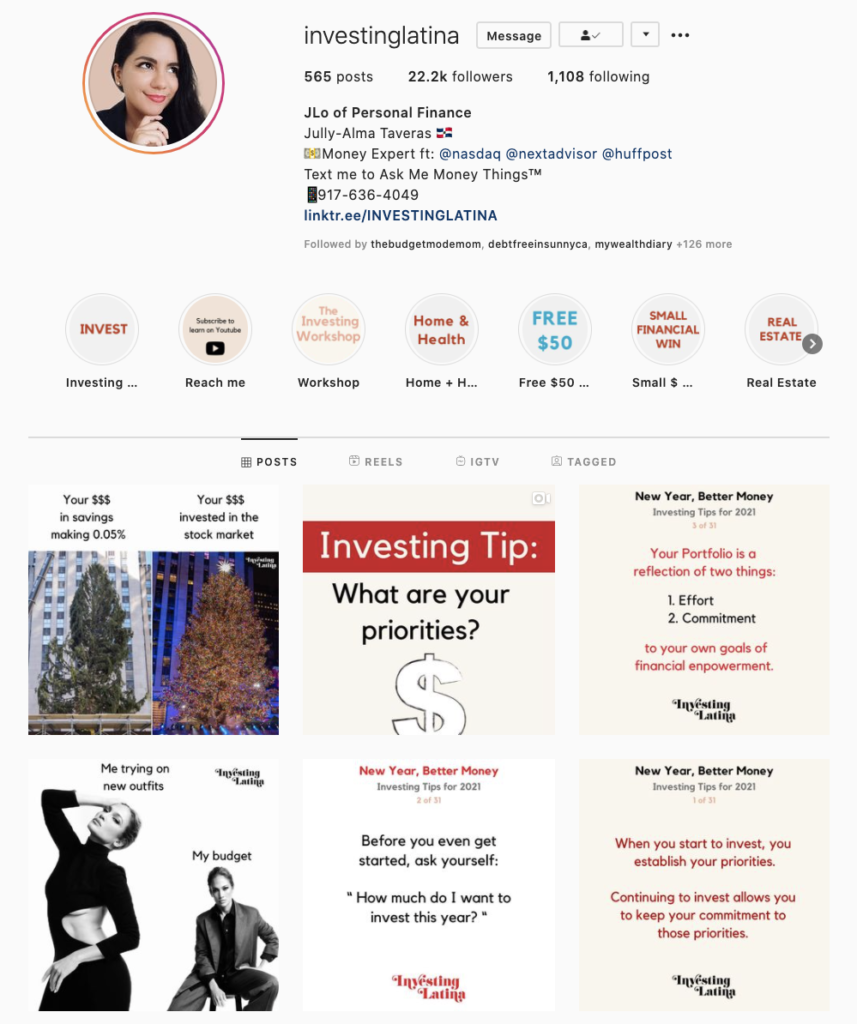 investing latina money blogger