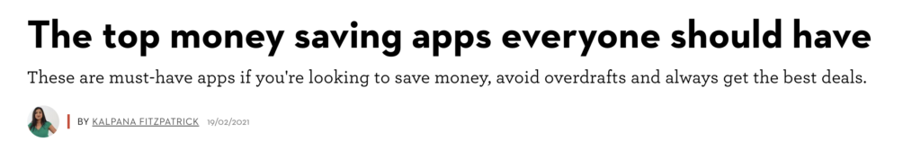 top money saving apps