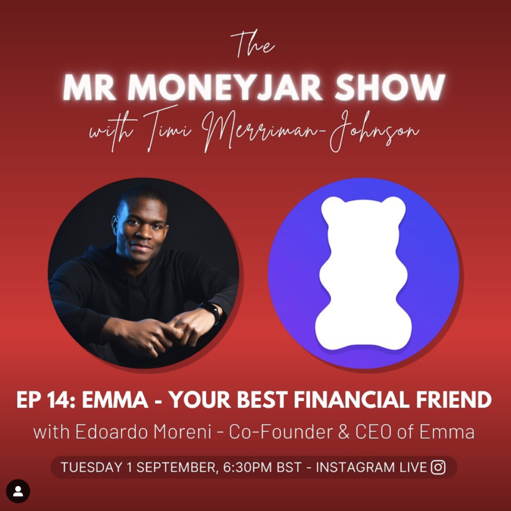 Mr MoneyJar Instagram live Emma