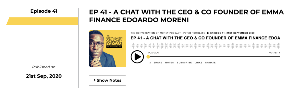 conversation of money podcast