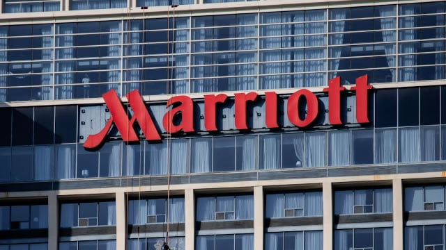 Logo for news article #2 (Marriott Stock Slips on Soft Outlook for Room Growth, Profit)