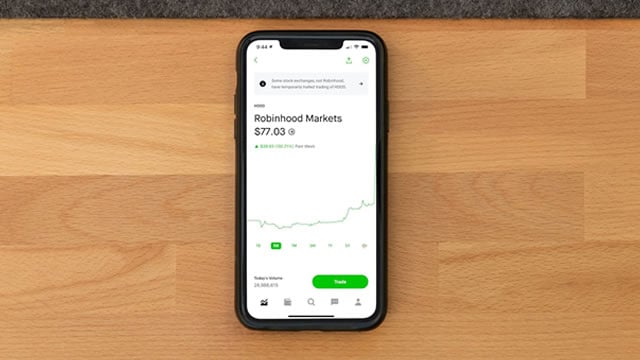Logo for news article #1 (Robinhood Hits All-Time High: Is it Too Late to Buy HOOD Stock?)