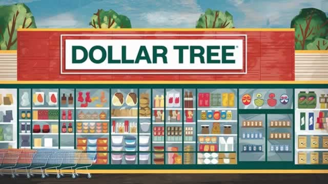 Logo for news article #0 (Dollar Tree shares slide as Jefferies downgrades stock on rising competition)